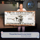 Longhorn Rustic Cattle Sign II