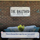 Family Patio Sign