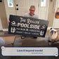 Personalized Poolside Bar And Grill Sign III