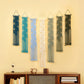 Vela Vertical Macrame Wall Hanging - Blue & Green