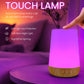 Touch Bedside Table Lamp,4 LIGHTING MODES AVAILABLE,  Rechargeable Desk Lamp, Dimmable Night Light with RGB Color Changing,Portable Lamp for Baby, Bedroom, Living Room