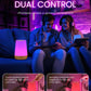 Touch Bedside Table Lamp,4 LIGHTING MODES AVAILABLE,  Rechargeable Desk Lamp, Dimmable Night Light with RGB Color Changing,Portable Lamp for Baby, Bedroom, Living Room