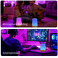 Touch Bedside Table Lamp,4 LIGHTING MODES AVAILABLE,  Rechargeable Desk Lamp, Dimmable Night Light with RGB Color Changing,Portable Lamp for Baby, Bedroom, Living Room
