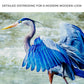 Beach Blue Heron Canvas Wall Art II