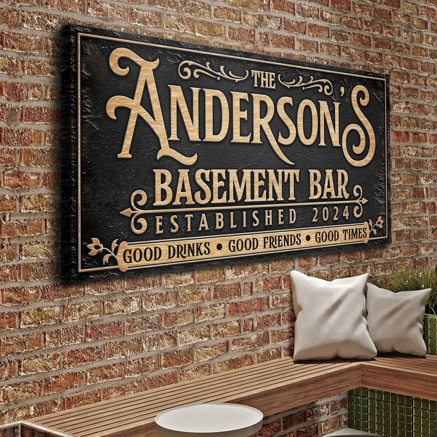 Custom Basement Bar Sign III
