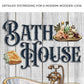 Relax Soak Unwind Bath House Sign