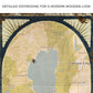 Lake Map Portrait Sign