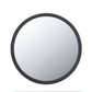 Circle Wall Mirror With Wooden Frame for Living Room