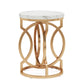 20” Round End Table with Faux Marble Top