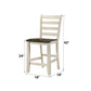 Tasnim - Counter Height Chair (Set of 2) - Oak & Antique White
