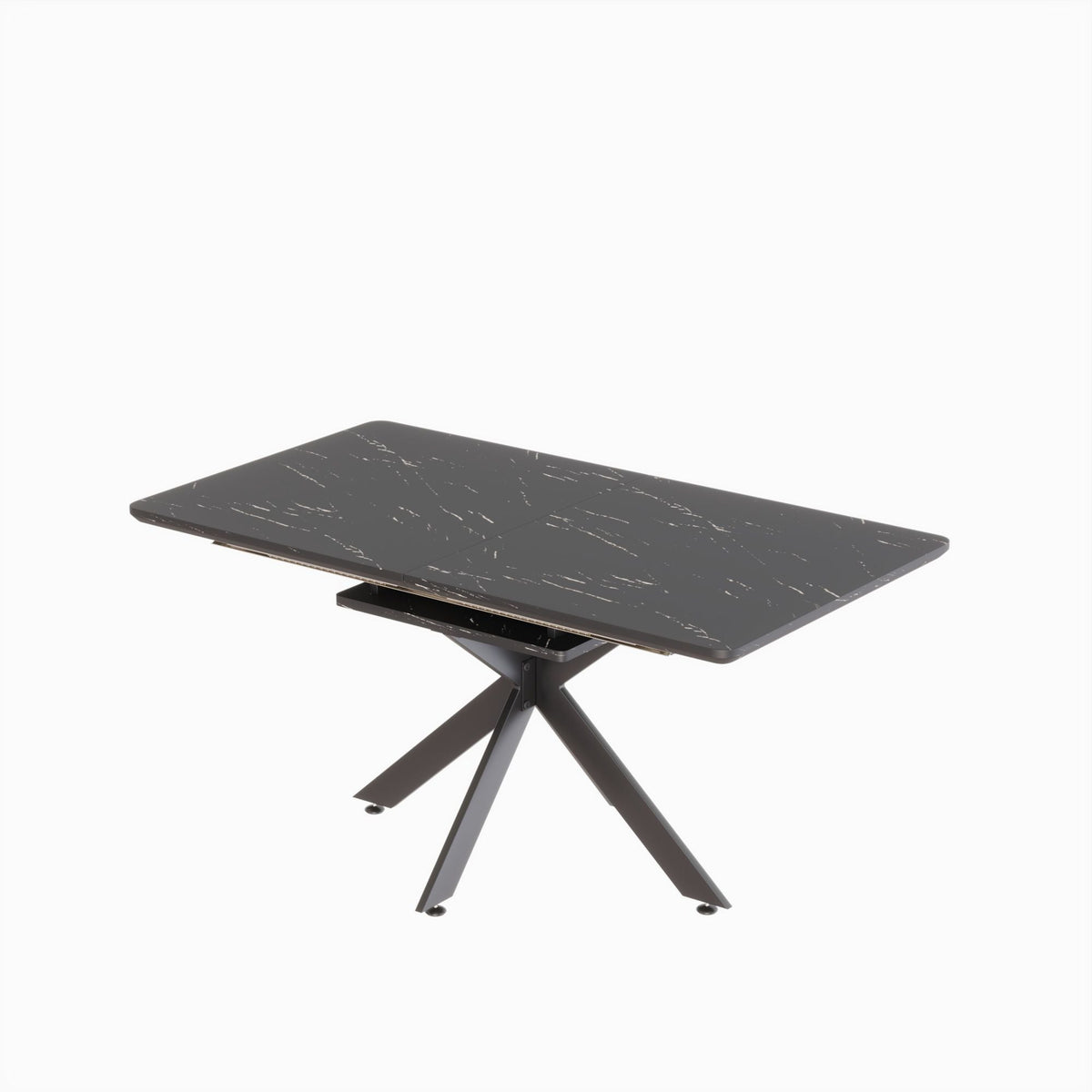 Modern Mid-Century Dining Table Set With Extendable Design - view 10