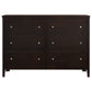 Wedgewood Cappuccino 6-Drawers Dresser