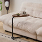Brown C-shaped Side Table