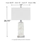 Malise - Alabaster Table Lamp  - White
