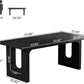 71" Modern Black Dining Table