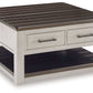 Darborn - Lift Top Cocktail Table - Gray / Brown
