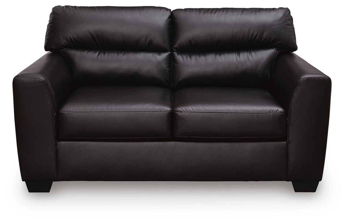 Glennbre - Loveseat - Midnight - view 2
