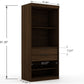 Mulberry 36" Wardrobe Closet in Chestnut