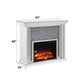 Noralie Mirrored & Faux Diamonds Fireplace