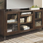 Starmore - XL TV Stand w/Fireplace Option - Brown