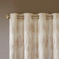 Printed Jacquard Grommet Top Total Blackout Curtain Panel