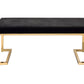 Boice Faux Fur Bench