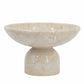 Round Marble Pedestal Fruit Bowl