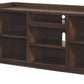 Starmore - XL TV Stand w/Fireplace Option - Brown