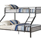 Caius Gunmetal Finish Twin XL/Queen Bunk Bed