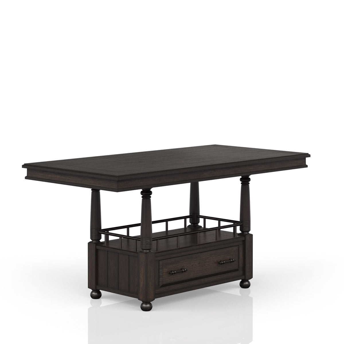 Deep Coffee Counter Height Dining Table