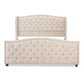 Marcella Upholstered Shelter Headboard Bed Set