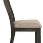 Tyler Creek - Dining UPH Side Chair (Set of 2) - Slatback - Black / Grayish Brown