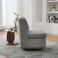 25.2" Wide Modern Chenille Swivel Chair