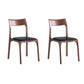 Moderno Wood Vegan Leather Dining Chair