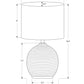 Contemporary 16"h Table Lamp