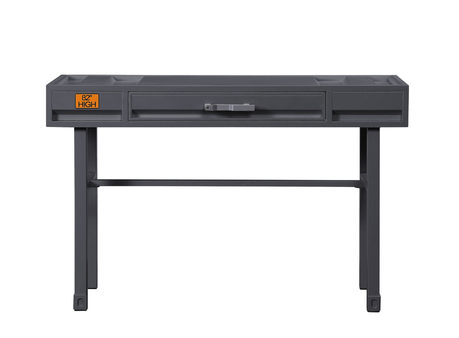 Cargo Gunmetal Finish Vanity Desk