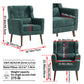 Modern Chenille Accent Chair