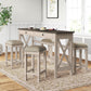 Console Table with 4 Stools