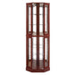 6 Shelf Corner Curio Display Cabinet with Lights and Mirrors