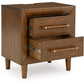 Lyncott - Two Drawer Night Stand - Brown