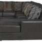 Denali - Italian Leather Match Sectional
