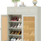 31.49” Mint Green Shoe Cabinet