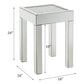 Noralie Mirrored & Faux Diamonds End Table