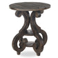 Bellamy - Round Accent End Table - Peppercorn