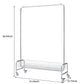 Garment Rack with Basket on Wheels