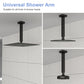 8" Ceiling Mounted Shower Arm With Flange, Matte