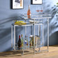 Piffo - Serving Cart Set - Clear Glass & Chrome