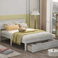Full Size Platform Bed with Under-bed Drawers