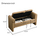 Modern Teddy Upholstered Large Bed End Bench With Arms And Storage - view 30