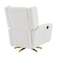 Power Recliner Chair Swivel, Boucle Upholstered